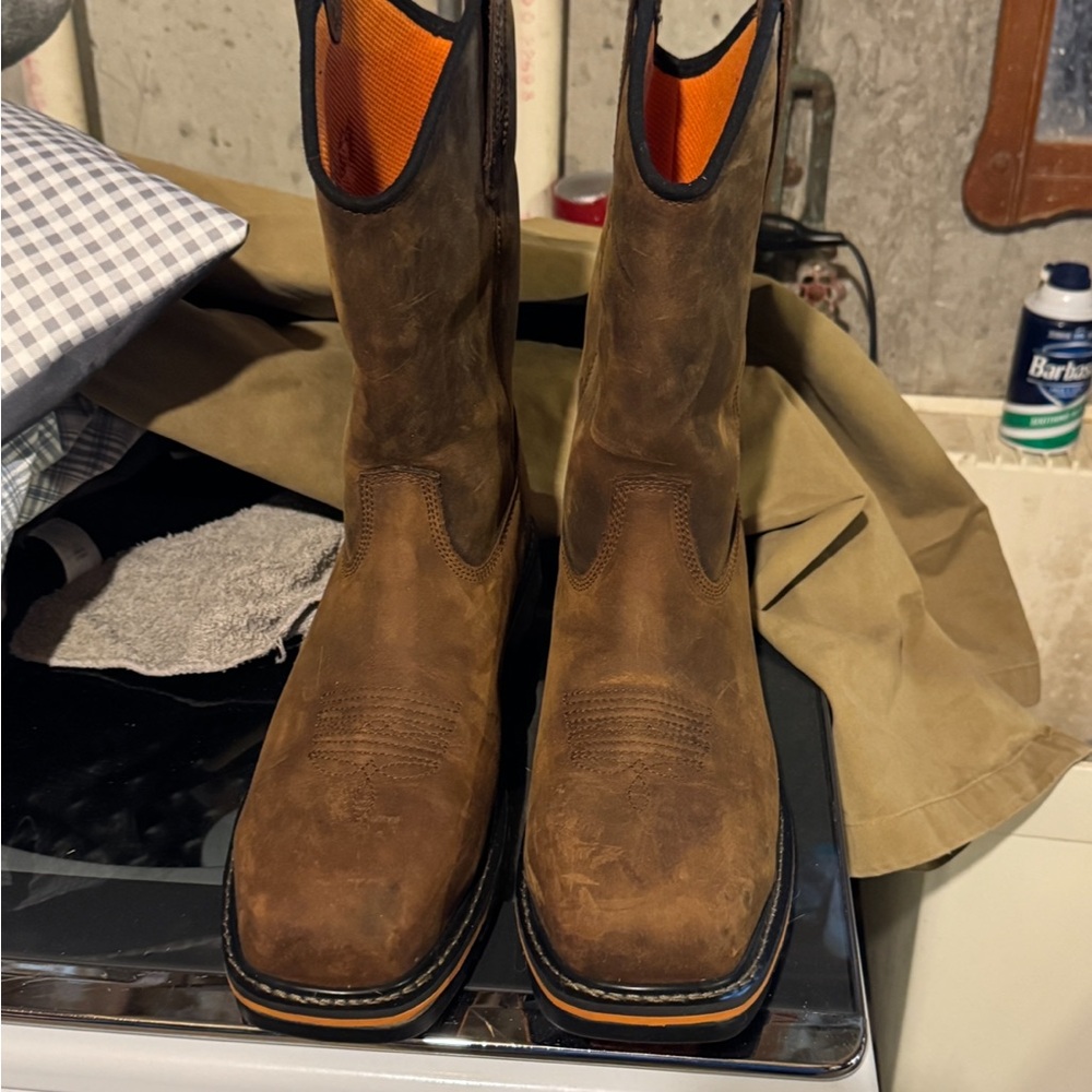 Timberland PRO Rustic Tan Cowboy Boots